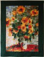 Monet's Zonnebloemen, klik om te vergroten